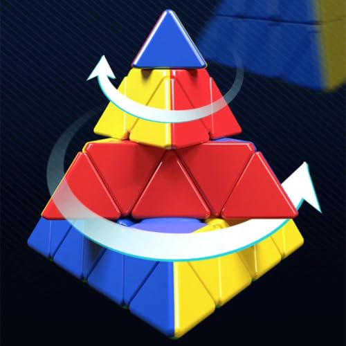 Image of SengSo Master Pyraminx V2 Speed Cube | 4-Layer Stickerless Design | Professional 4x4x4 Pyramid Puzzle with Smooth Rotation for Collectors and Advanced Solvers
