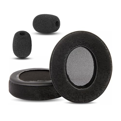 HS45 Stereo Gaming Earpads Replacement for Corsair HS35 Stereo/HS45 Stereo Gaming Headsets Ear Cushions with Protein Leather and Memory Foam