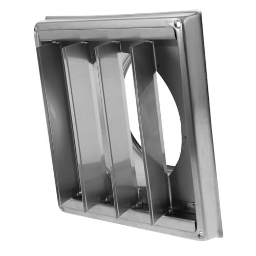 Chapeau de ventilation extérieur inox 125mm anti pluie pour mur
