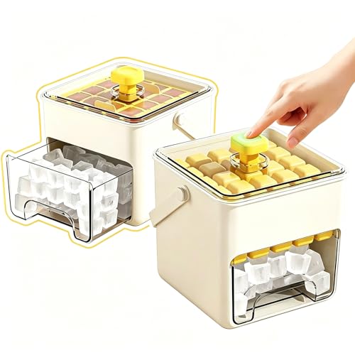 Bandeja de hielo con tapa transparente y cajón de almacenamiento miniatura 4