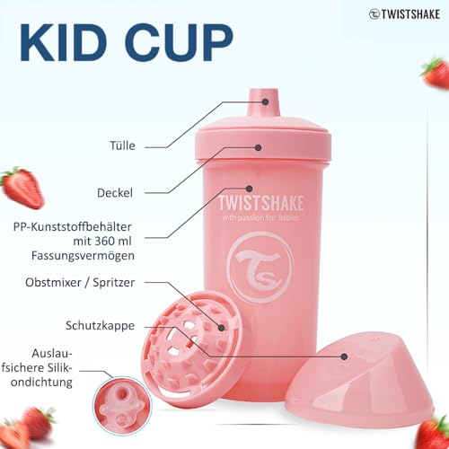 Twistshake Baby Trinkbecher-Set – 4-teilig | 1 x 360-Becher – 1 x Mini-Becher – 1 x Strohhalmbecher – 1 x Kinderbecher | Baby-Trinkbecher… – Ansicht 5