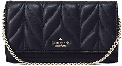 格安即決 二つ折り チェーン ミラー付き キルティング レーン ブライアー レザー Katespade 財布 ケイトスペード スリム Wlru5461 ブラック 長財布 長財布 Sutevalle Org