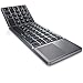 Produktbild CSL - Bluetooth Tastatur mit Touchpad - faltbares Keyboard im Super Slim Design - Multitouch-Gestensteuerung Windows 8 8.1 10 - QWERTZ deutsches Layout - 63 Tasten - Cool Grey Design