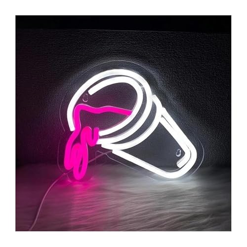 Lumières néon décoratives gobelets doubles led pour fête et bar mural