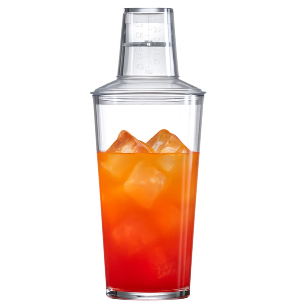 AIOS 3 Piece Unbreakable Polycarbonate Cobler Cocktail Shaker