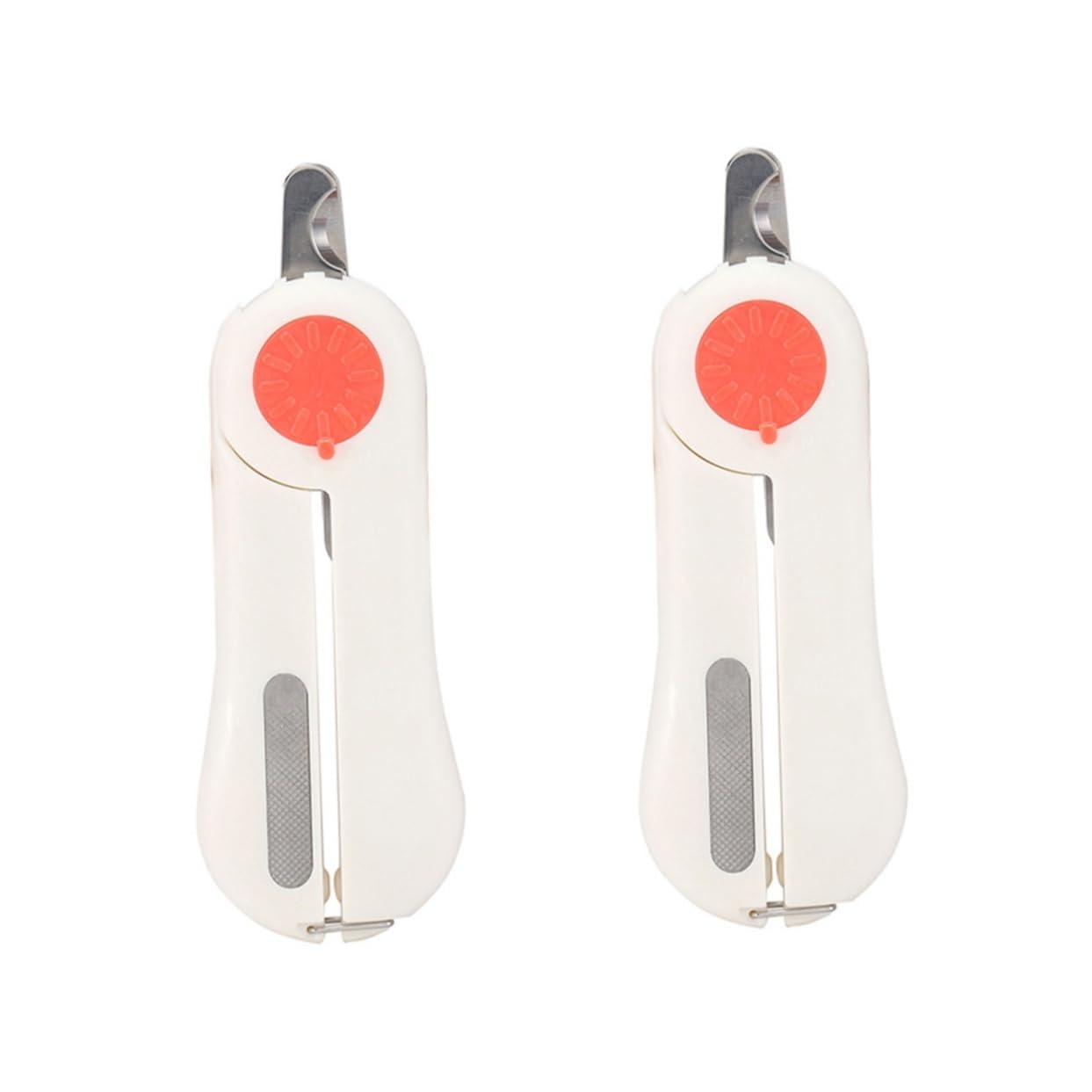 Happyyami 2pezzi Forbice per Unghie per Animali con Luce LED Design Ergonomico e Sicuro per La Manicure di Cani e Gatti Inossidabile e Colore Rosso
