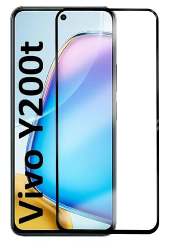 Image of 100FIT Tempered Glass For Vivo Y200T, Vivo Y58 5G With Full Glue Edge To Edge Coverage And Easy Installation Kit