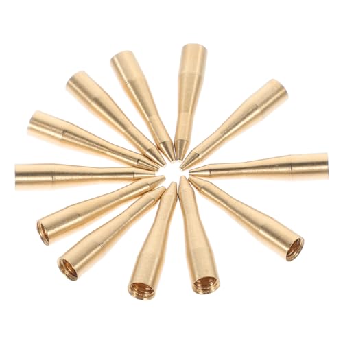 BESPORTBLE Enhance Your Aim 12pcs Metal Thread Shafts Replacement Outdoor Sleeves Lightweight Shafts