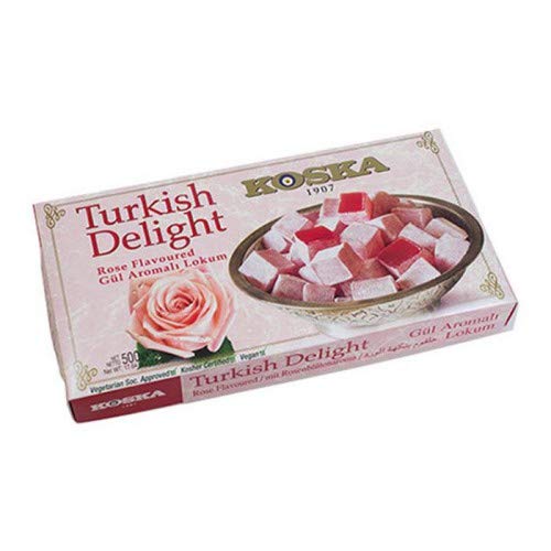 Koska 81840 Turkish Delight Rose Flavoured 17.64 Oz 1.10 Ibs 500 Gr Lokum thumb #1