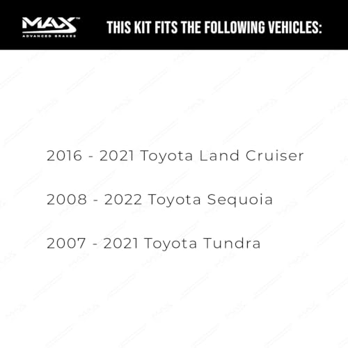 Image of Max Advanced Brakes Front & Rear Brake Kit For Toyota Tundra