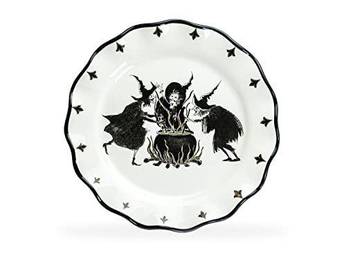 Grace Teaware Potter's Studio Halloween Witches Brew Serving Platter