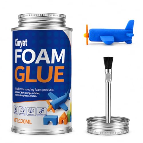 Xinyet 120ml Foam Glue with Brush Styrofoam Glue
