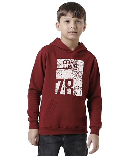 Image of KYDA KIDS Boys 100% Cotton Hooded Neck Long Sleeve Sweatshirt with Hoodies Winter Wear
