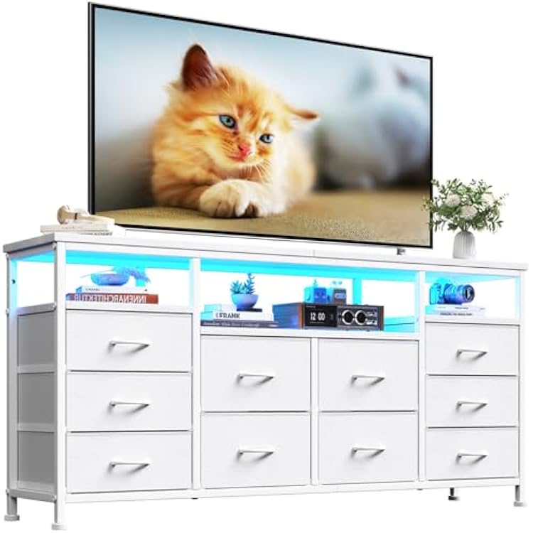 princess polly baby blue dress Huuger 63 Inch TV Stand for 65, 70 Inch TV, 11 Drawer Long Dresser with  Power