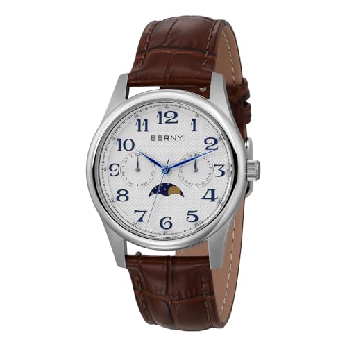 Montre multifonction à quartz pour rester ponctuel au bureau avec son cadran blanc