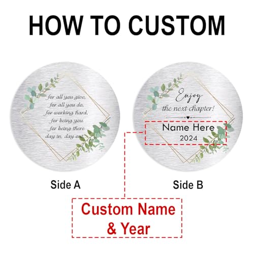 Image of Personalized Retirement Wind Chimes for Outside, 36 inch Happy Retirement Gift for Women, Men, Coworker, Colleague, Boss, Teacher, Nurse, Friend, Going Away Garden Patio Decor