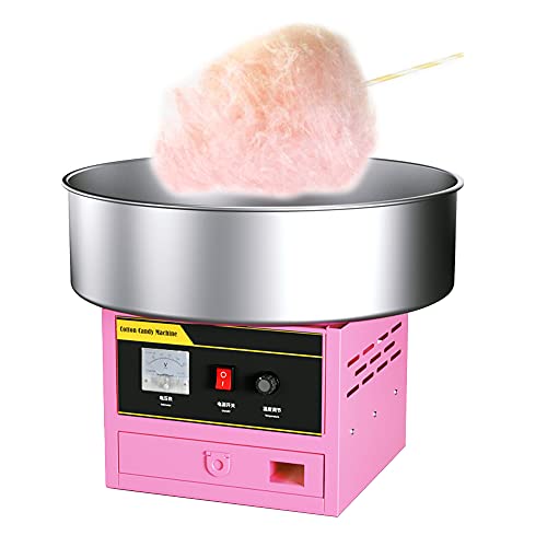 XNZJHPP Commercial Cotton Candy Machine,Automatic Candy Floss Maker Machine,1200W Electric Candy Floss Maker,Sweet Sugar Candy Floss Maker (Pink)