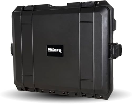 Ultimaxx Estuche rígido impermeable con cerradura para todo tipo de clima, para uso con cámaras, drones, equipos de topografía, equipo de pesca,