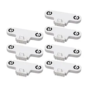 PRAV 7 Pcs AC 500V 2A G13-F263B T8 Double Light Socket G13 Base Fluorescent Lamp Holder White