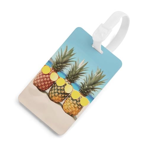Étiquette d'identification homme femme ananas jaune avec bouclier intimité