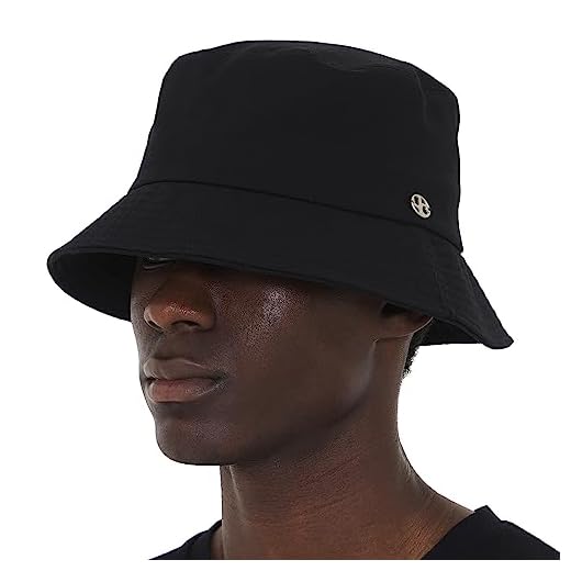 UNDERCONTROL Extra Large Oversized XXL Mega Bucket Hat for Big Head Hand Stitched Steel Label Plain Solid Color Unisex Plus Size Korean UV Protect Sun Hat (Black)