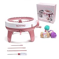SENTRO Knitting Machine 40 Needles, Smart Weaving Loom Kit, Crochet Machine with Double Mode, Knit Loom Machine for Adults/Kids, Perfect Knit Gift for Beginners, Knitting Enthusiasts