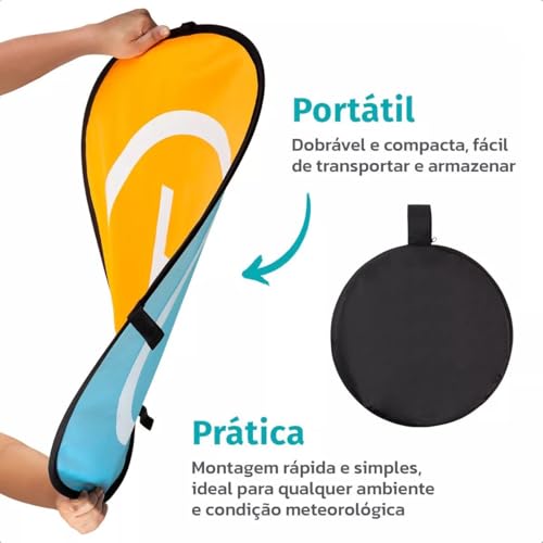 Landing Pad Pista de Pouso e Decolagem Heliponto 75cm Laranja e Azul para Drone IMAGEMTECH