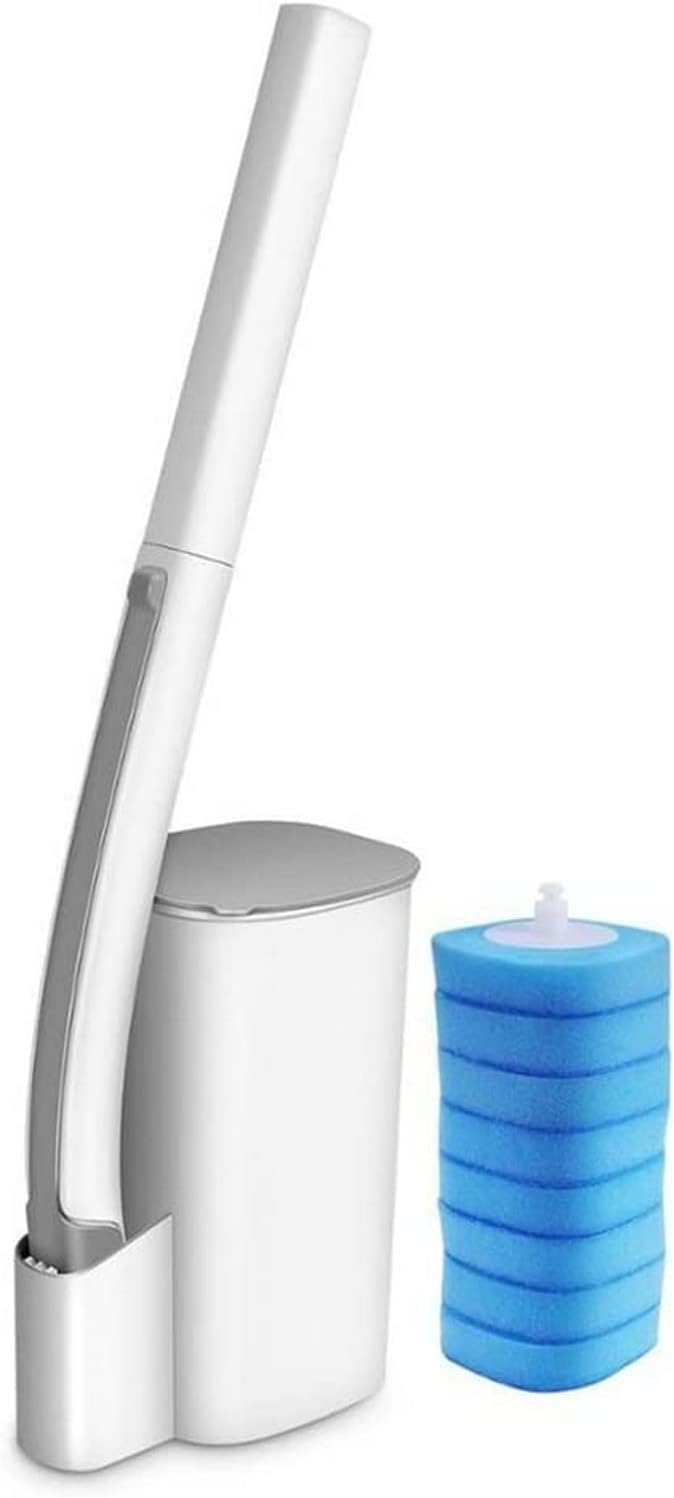 Juego de cepillo de inodoro desechable, incluye 7 recambios de limpieza para una máxima higiene, fácil de usar y eliminación sanitaria, perfecto para baños domésticos y de oficina