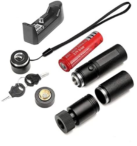Image of WBD Aluminium 500Mw Rechargeable Green Laser Pointer Party Pen Disco Light 5 Mile + Battery
