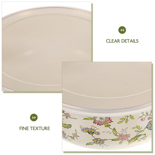 Bols en émail VICASKY avec couvercles hermétiques - Lot de 5 récipients de service