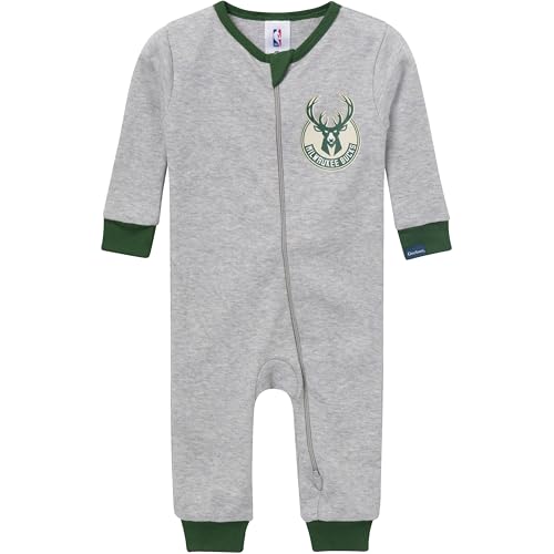 Gerber Unisex Baby NBA Team Footless Pajamas Milwaukee Bucks 9 Months