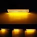 Mynoway Sequential LED Turn Signal Lights Replacement for 7 Series E38 1995-2001, 3 Series E46 M3 2001-2006, Clear Lens Front Amber Dynamic Fender Indicator Side Marker Lamp, Replace OE 63137165845