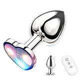 Analplug Vibration, Analvibrator für Frau mit APP und Fernbedienung, 10 Vibrationsmodi & Frequenzlicht, Prostata Stimulator, Vibrator Plug, Buttplug Dildo, Analvibratoren, für Frauen Männer Paare