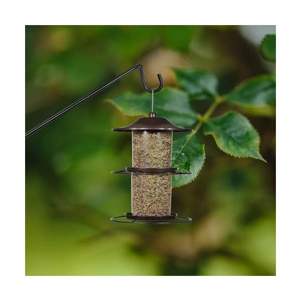 Heavy duty deck bird feeder hanger hook wall mounted 133 inch 4 pack for plantersplants flower suet basketslanternswind chimes holiday decoration  urban country home decor