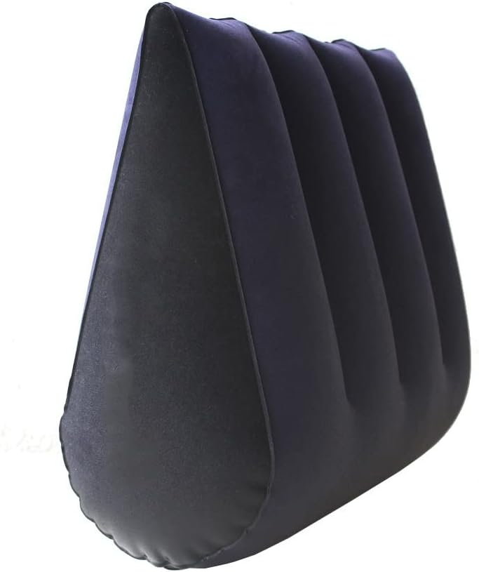 Sex Cushion for Couples Body Support Pads Back Cushion Air Blow Body Pillow Adult Inflatable Pillow Triangle Magic Wedge(E)