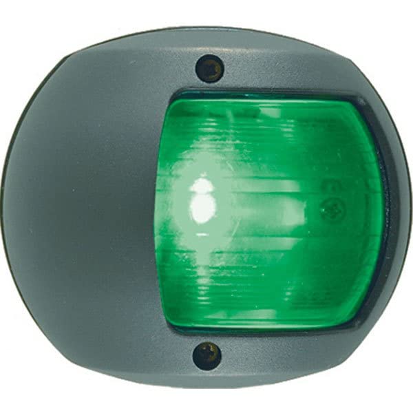 Perko Navigation Side Light (Color: Green Light, Option: Black Casing, Starboard)
