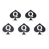 Queen of Spades Temporary Tattoo: 5-piece Temporary Tattoos