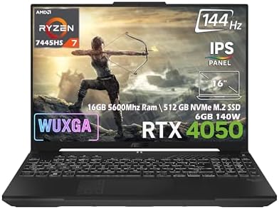 Asus TUF Gaming A16 FA607NUG-RL125-Gaming AMD Ryzen 7 7445HS 16GB 512GB SSD RTX 4050 6GB 16" FHD+ (1920 x 1200) WUXGA 144Hz IPS Panel Taşınabilir Bilgisayar - Görsel 1