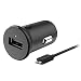 Motorola TurboPower 18 QC3.0 Car Charger with 3.3 Foot Micro-USB Cable for Moto E5 Plus, E5 Supra, G5 Plus, G5S, G5S Plus, G6 Play, G6 Forge [NOT for G6 or G6 Plus] (Retail Box)