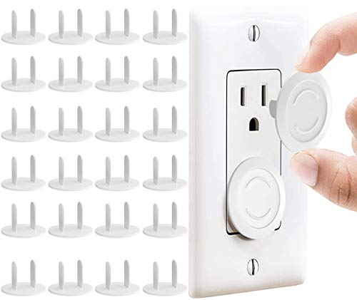 Image of 60 Pack Outlet Plugs Covers [Protect Your Child] Child Proof - Best Safety Electrical Power Socket Plug Wall Cover Protector