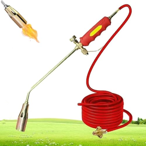 Nuevo kit de soplete de propano para quemar malas hierbas, sopletes para exteriores, soplete portátil de propano para quemar malas hierbas, interruptor doble multifunción (2meters)