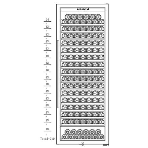 Adega, Modelo Cellar SRW230D dual zone 220V / 119 Garrafas / 600L - DSR