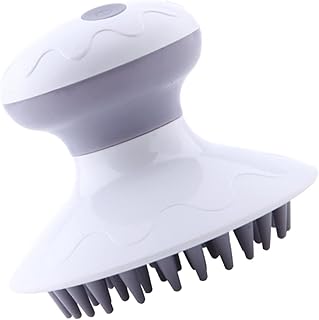 minkissy 1Pc Escova De Shampoo Elétrica Massageador De Couro Cabeludo Massageador De Couro Cabeludo Pente Massageador Elétrico Escova De Massagem De Couro Cabeludo Escovas De Caspa