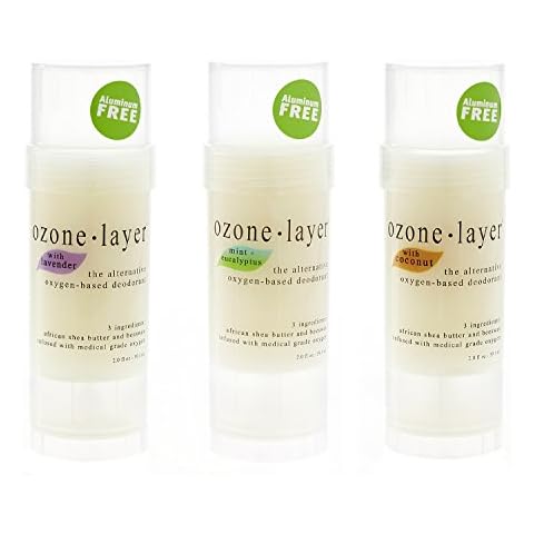 Ozone Layer Deodorant - The All Natural Oxygen Based Deodorant (Most-Popular 3-Pack) Cover