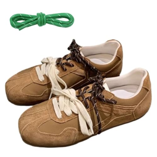 Sneakerina Ballet Sneaker Shoes Tennis & Racquet Sport Flats Women Girls - Y2K Kawaii Cute Casual Comfortable Walking Lightweight Running Soft Retro Non Slip Elegant Athleisure Trending Fashion