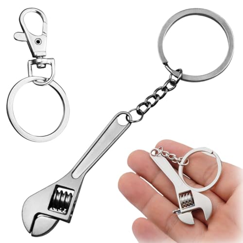 COYUN 1 Piezas Llavero Llave Inglesa, Llavero con Diseño Llave Inglesa Fija, Llavero Colgante LLave Inglesa Mini, Colgante, Metálico