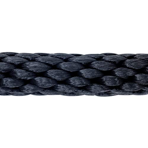 Cuerda de polipropileno de alta densidad KingCord de 16 mm, acabado negro trenzado de gran durabilidad 4