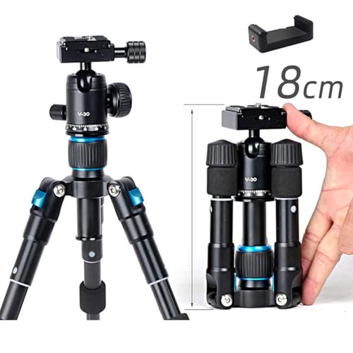 Trípode de escritorio de aluminio de 50 cm para videocámaras y cámaras DSLR 7