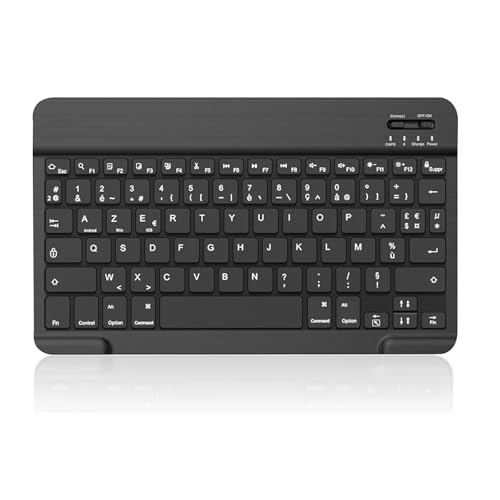 XOKUWU Clavier sans Fil Bluetooth 10 Pouces pour iOS,Android et Windows, [AZERTY Français] Clavier Bluetooth Tablette Compatible avec...