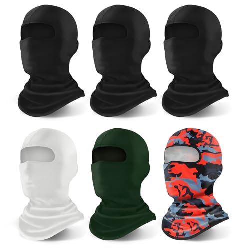 YESLIFE 6-Pack Balaclava Ski Mask, Face Mask for Men and Women, Pooh Shiesty Mask, Sheisty (6 Colors)